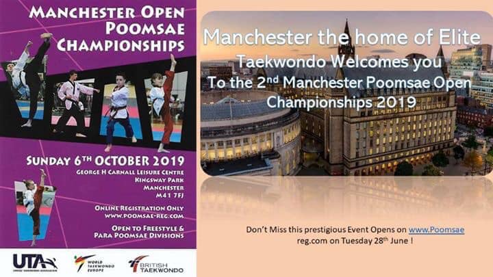 Competition: Manchester Poomsae Open – 6 Oct 2019