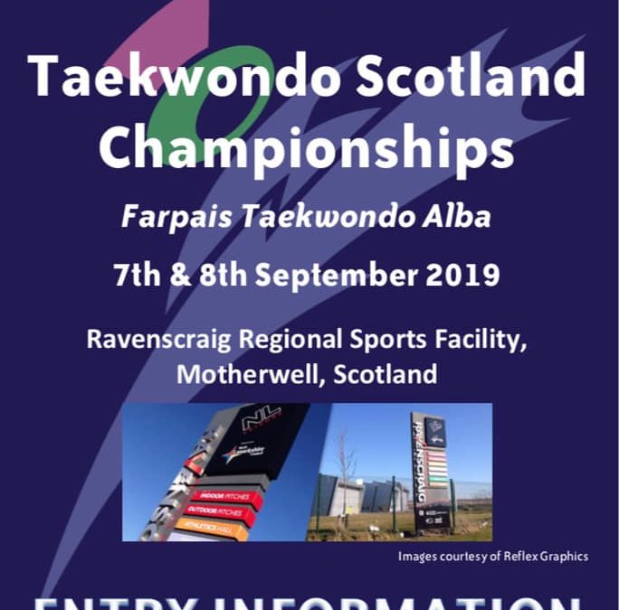 Competition: Taekwondo Scotland Championships – 7 Sept 2019